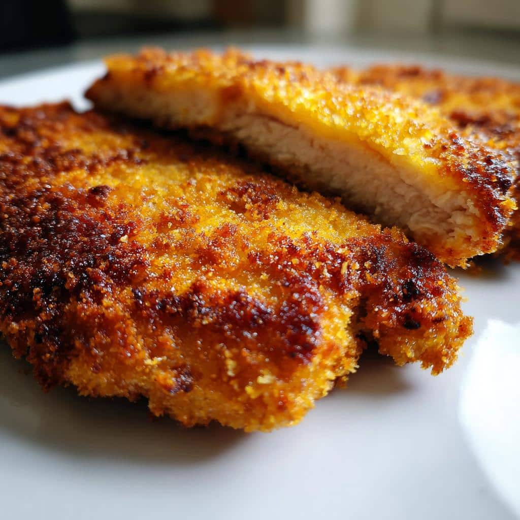 chicken schnitzel air fryer recipe - detail 1