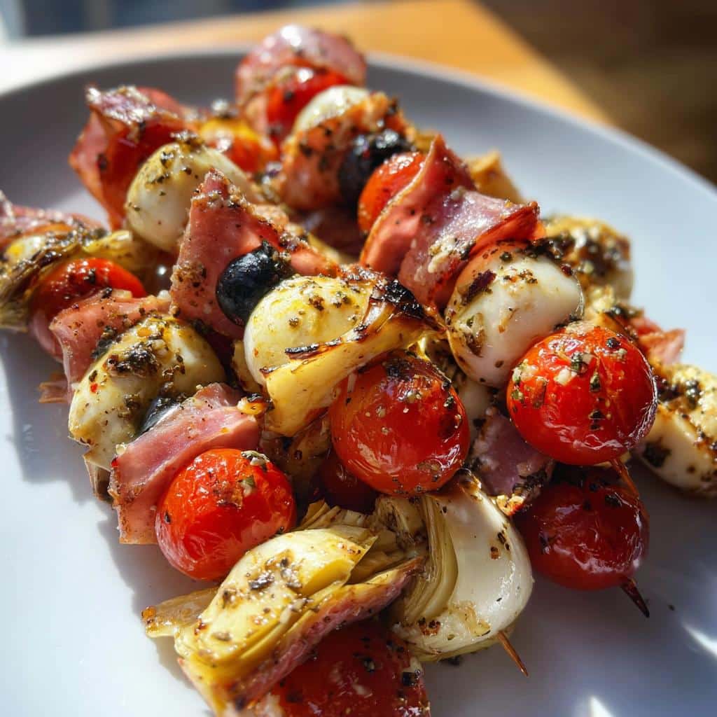Air Fryer Antipasto Skewers - detail 1