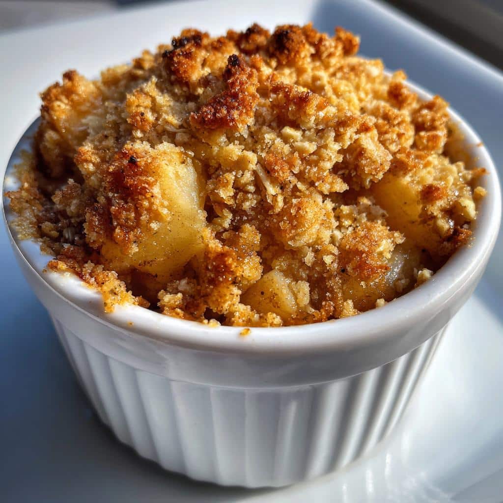 Air Fryer Apple Crumble Cups