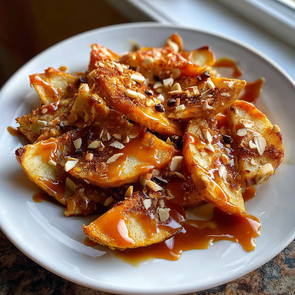 Air Fryer Apple Nachos