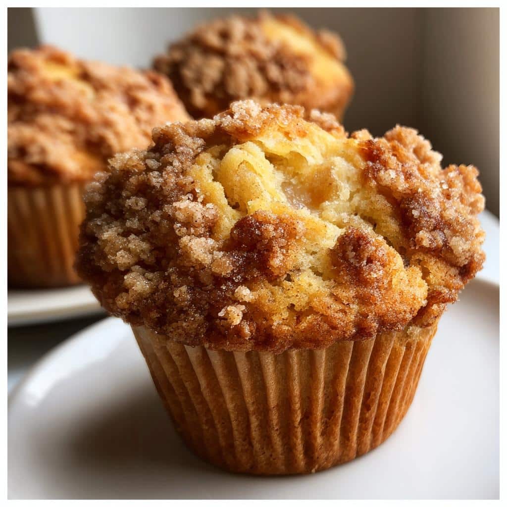 Air Fryer Apple Streusel Muffins