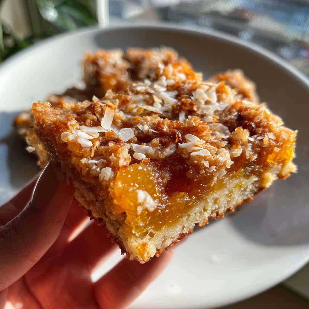 Air Fryer Apricot Coconut Bars - detail 1