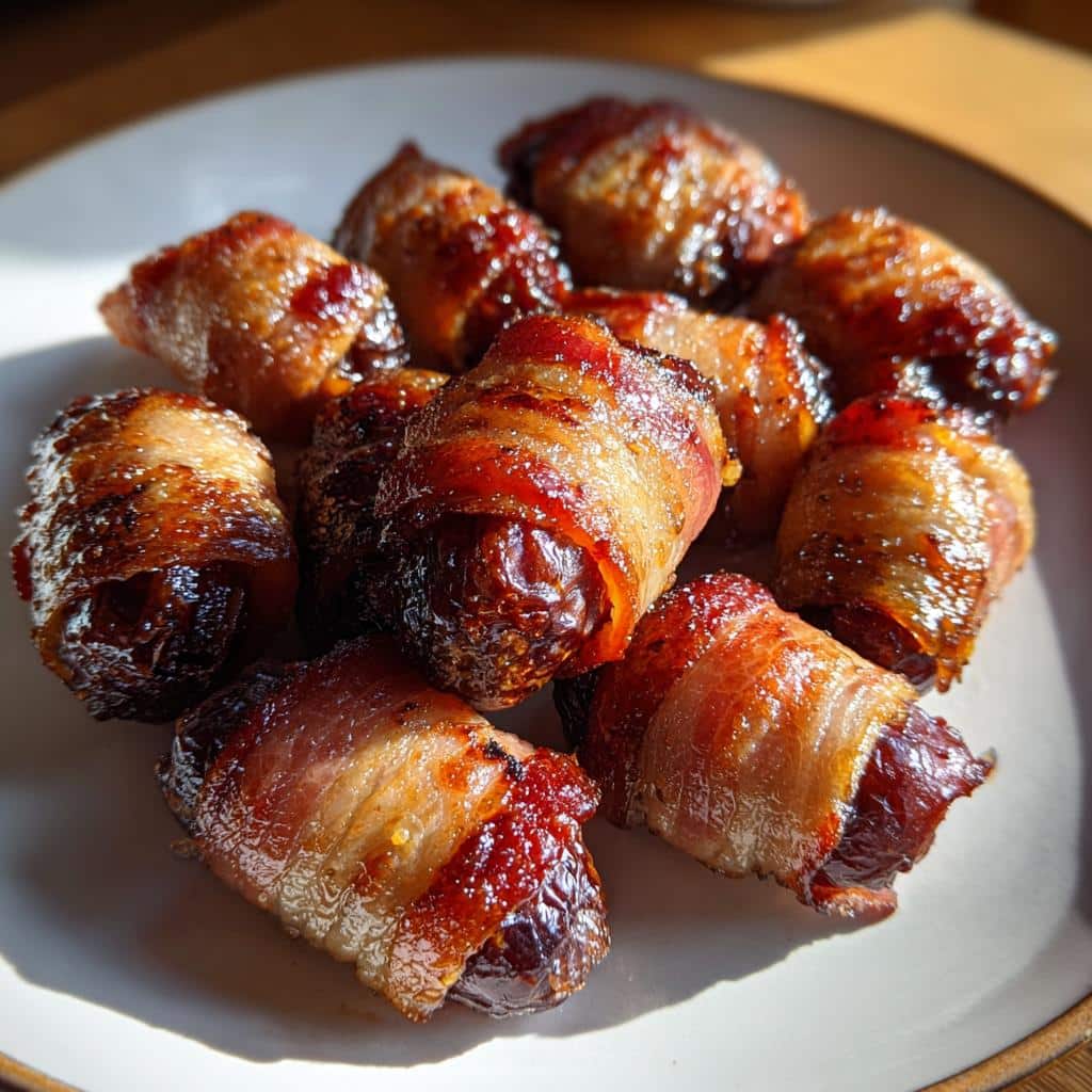 Air Fryer Bacon-Wrapped Dates
