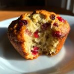Air Fryer Banana Cranberry Muffins