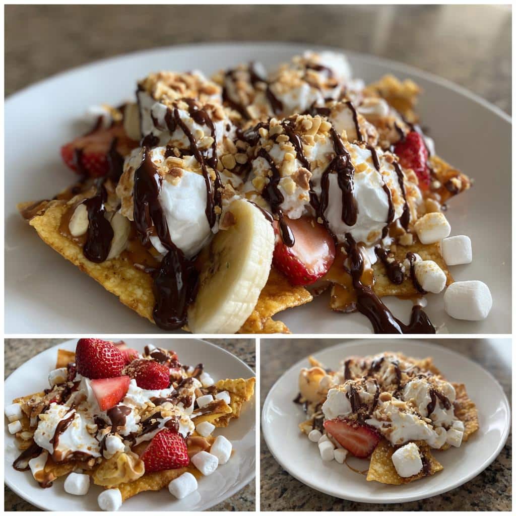 Air Fryer Banana Split Nachos