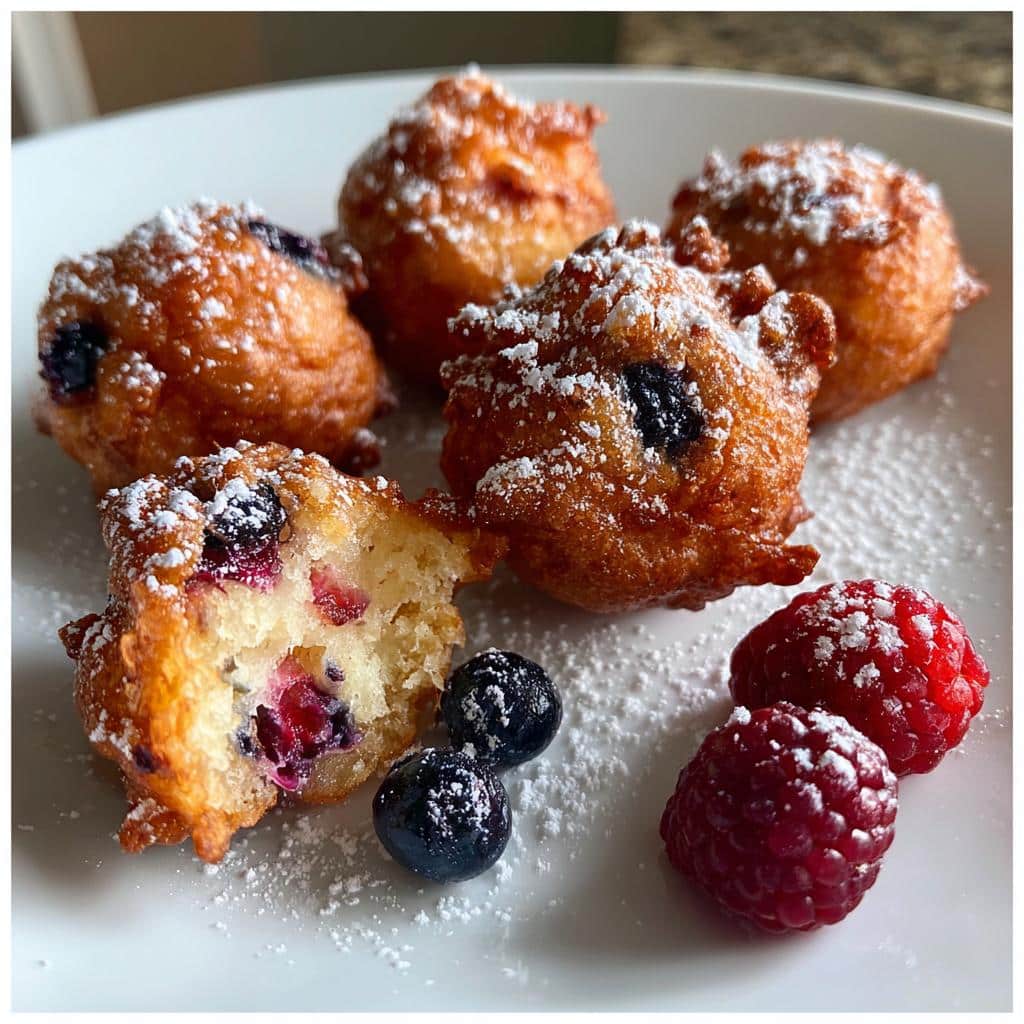 Air Fryer Berry Fritters