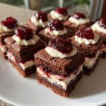 Air Fryer Black Forest Cake Bites