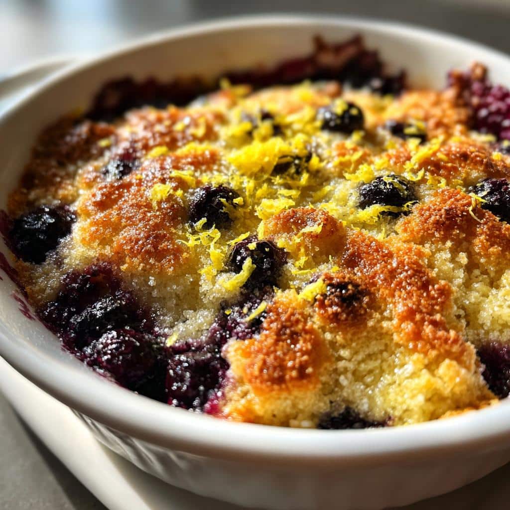 Air Fryer Blueberry Lemon Cobbler - Irresistible 30-Minute Bliss 4 Air Fryer Blueberry Lemon Cobbler - detail 1