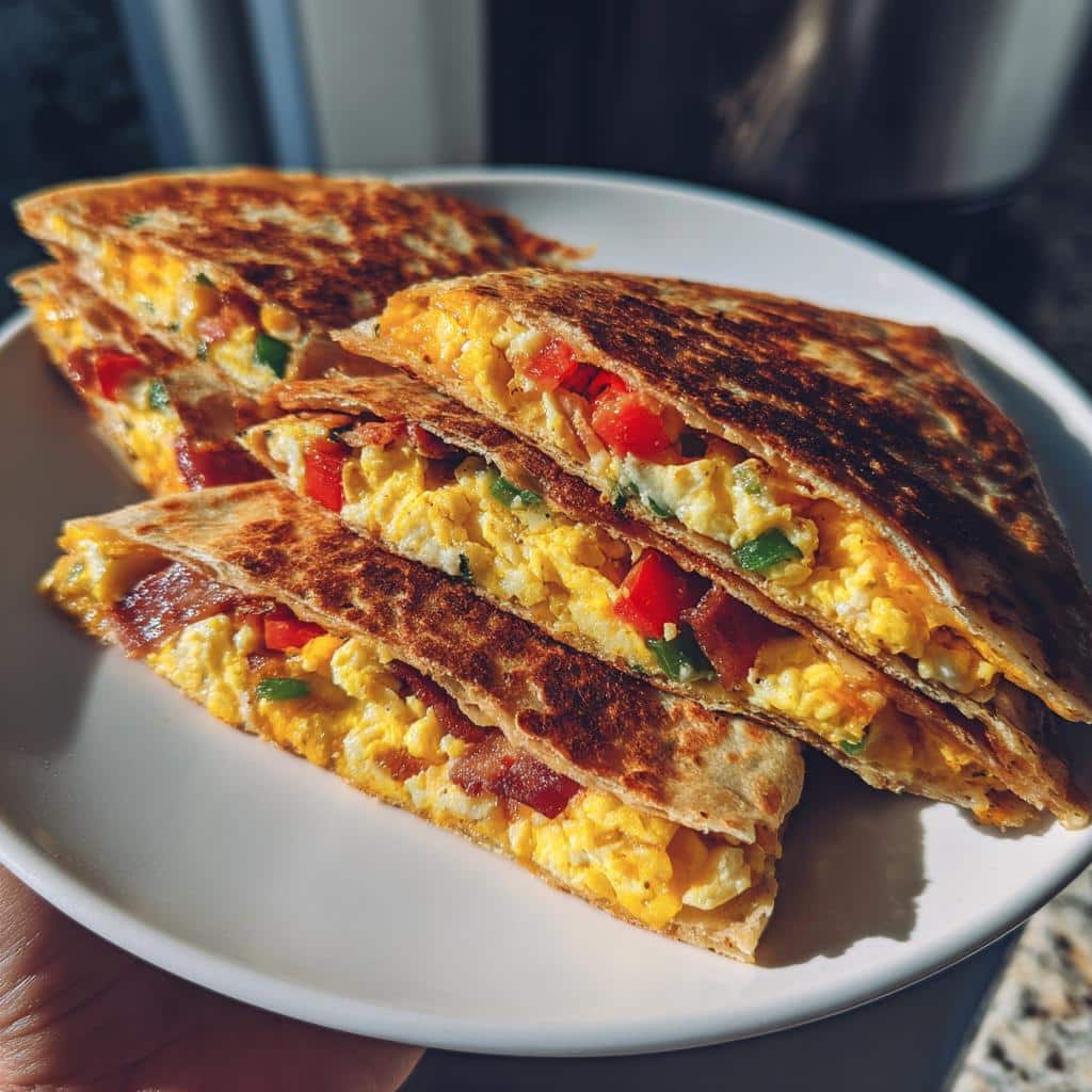Air Fryer Breakfast Quesadilla - detail 1