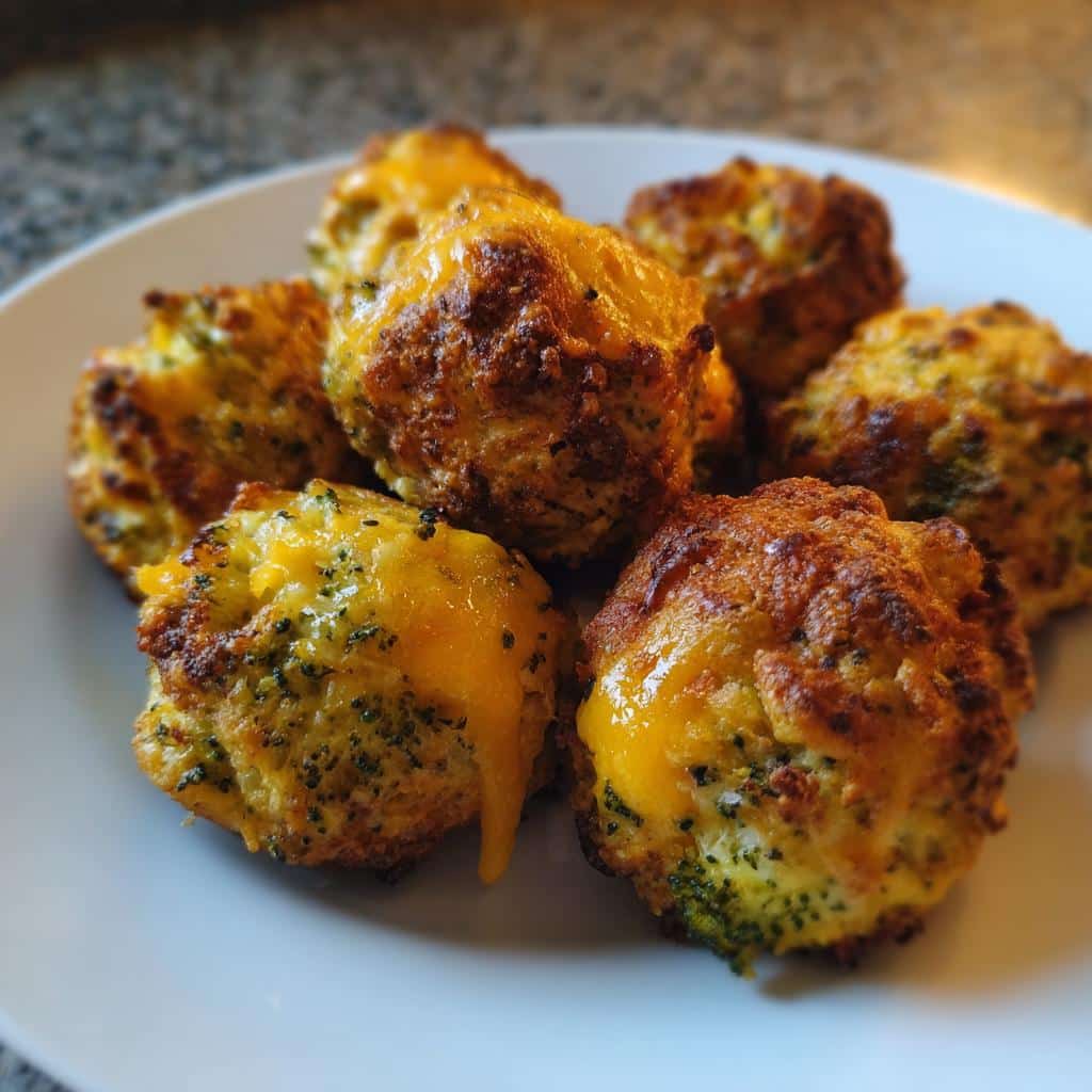 Air Fryer Broccoli Cheddar Bites - detail 1