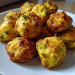 Air Fryer Broccoli Cheddar Bites