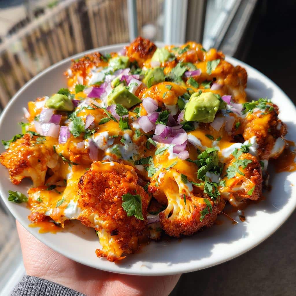30-Minute Air Fryer Buffalo Cauliflower Nachos Recipe - Irresistible 4 Air Fryer Buffalo Cauliflower Nachos - detail 1