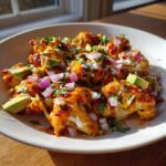 Air Fryer Buffalo Cauliflower Nachos