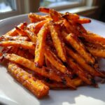 Air Fryer Buffalo Sweet Potato Fries