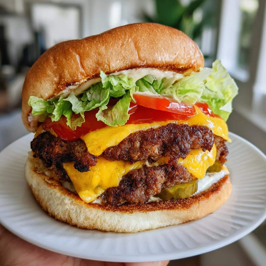 Air Fryer Burgers