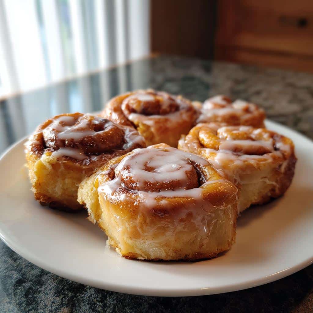Air Fryer Burnt Edges Cinnamon Rolls - detail 1