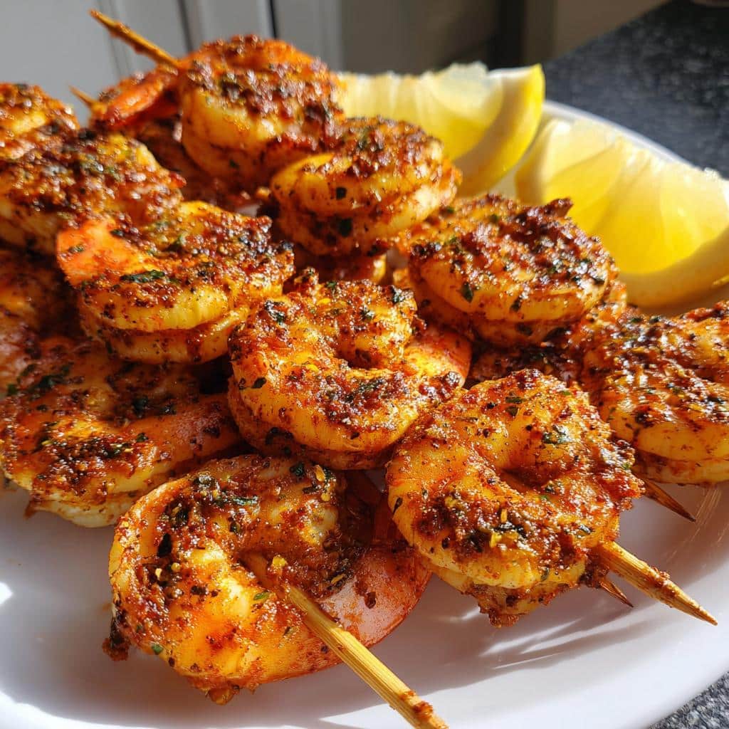 Air Fryer Cajun Shrimp Skewers - detail 1