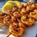 Air Fryer Cajun Shrimp Skewers