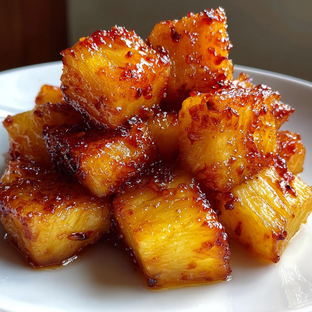 Air Fryer Candied Pineapple