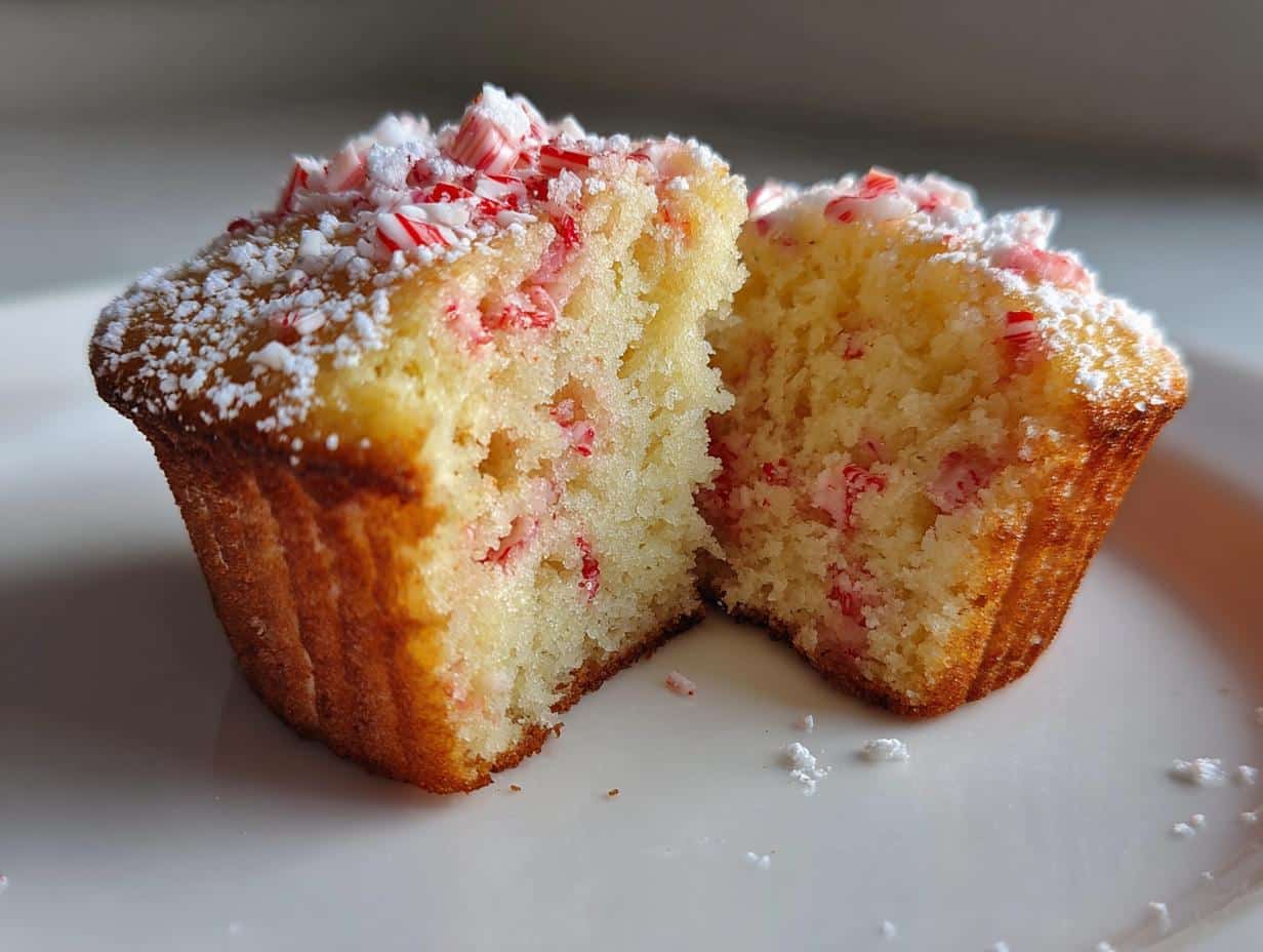 Air Fryer Candy Cane Cupcakes - detail 1
