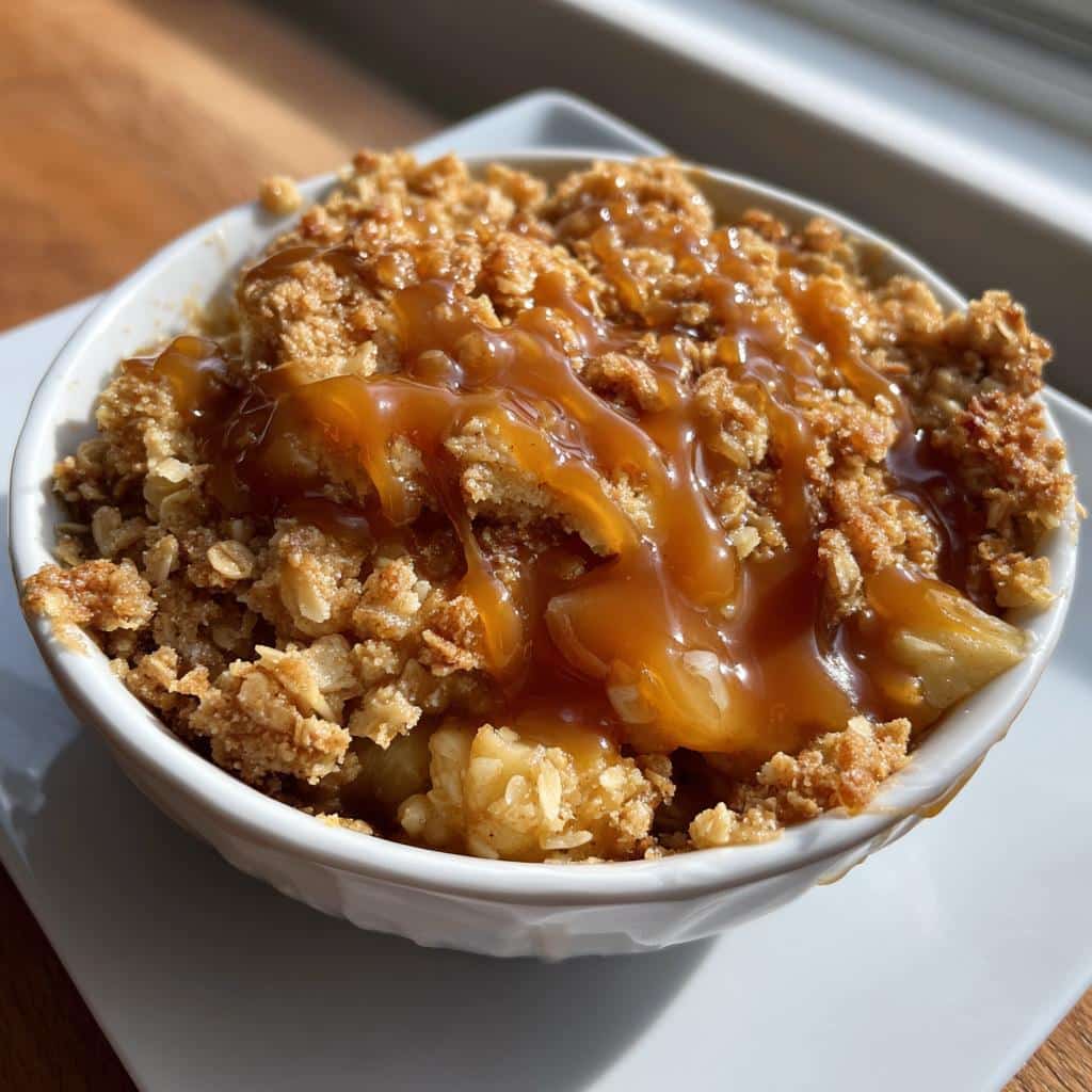 Air Fryer Caramel Apple Crisp - detail 1