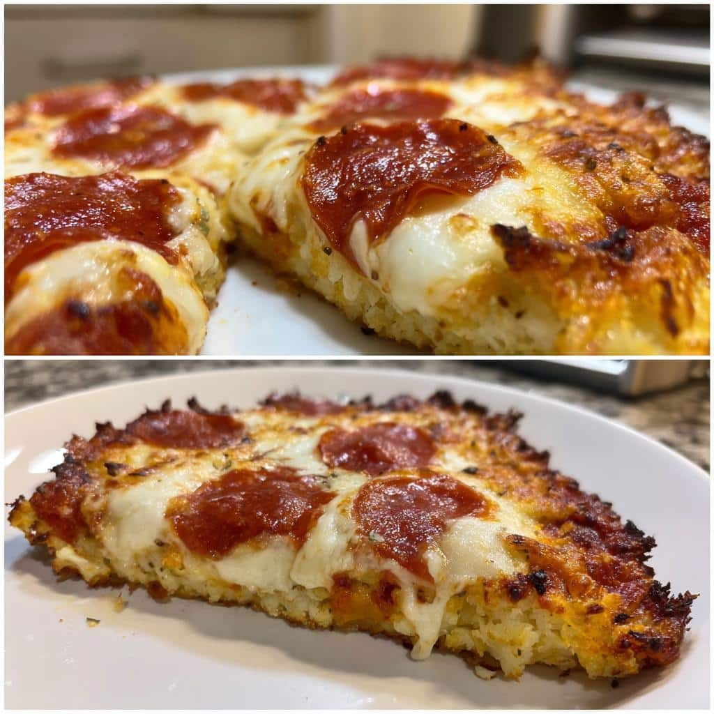 Air Fryer Cauliflower Pizza