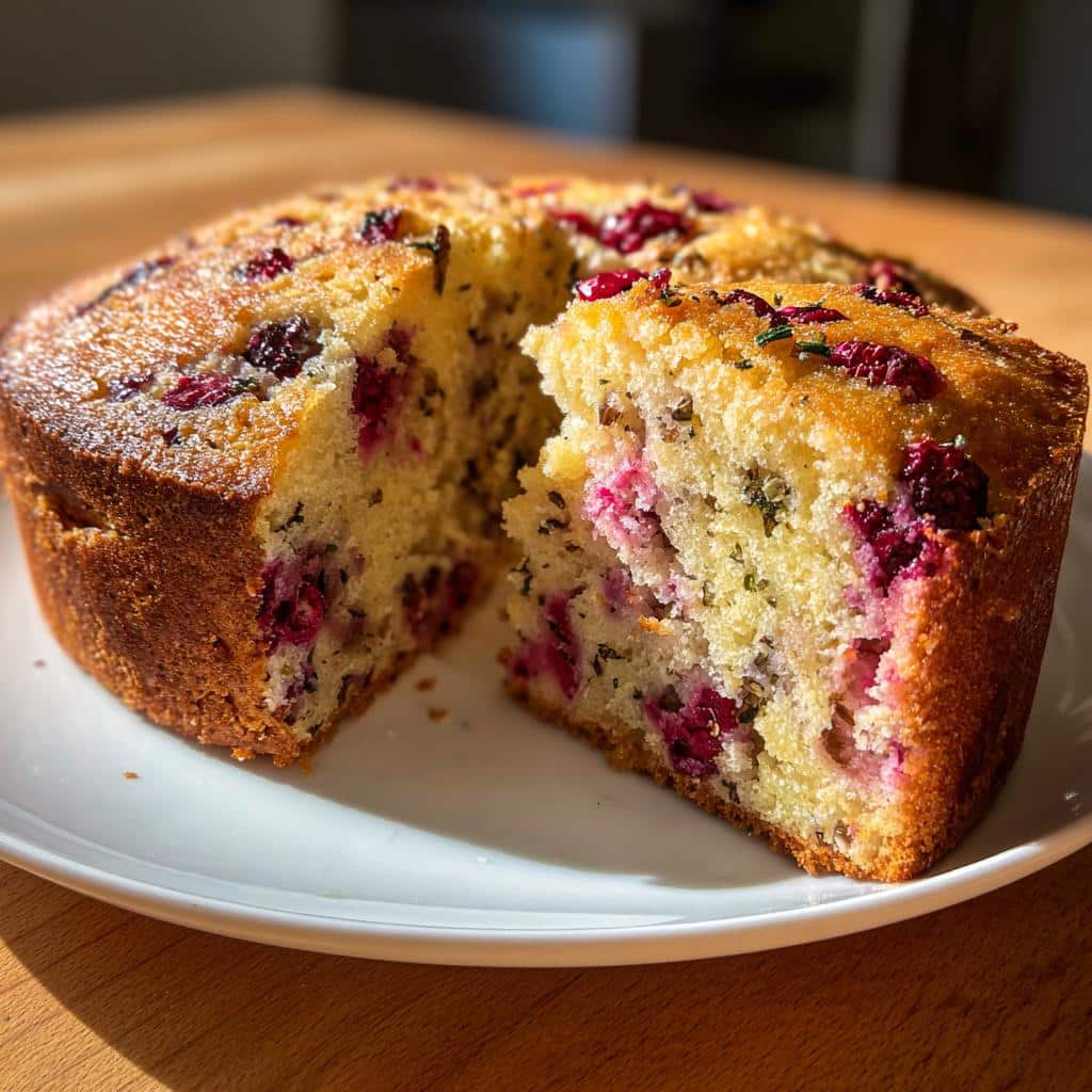 Air Fryer Chamomile Berry Tea Cake - detail 1