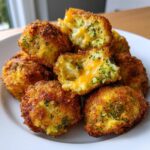 Air Fryer Cheddar Broccoli Bites