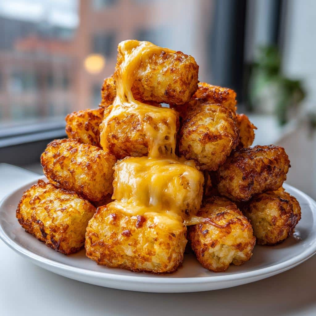 15-Minute Air Fryer Cheesy Garlic Tots: Irresistible Perfection 4 Air Fryer Cheesy Garlic Tots - detail 1