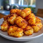 Air Fryer Cheesy Garlic Tots