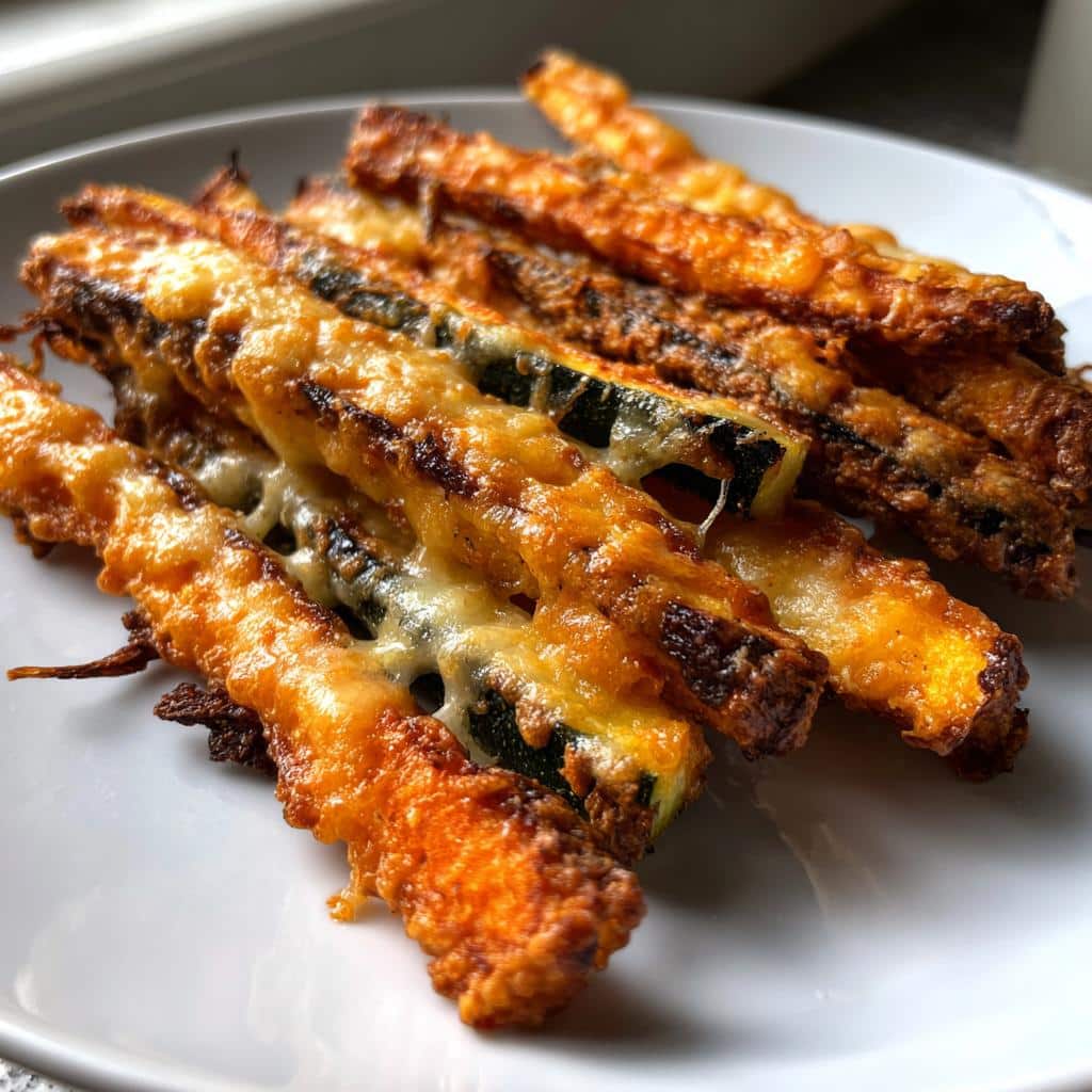 15-Minute Air Fryer Cheesy Veggie Fries - Irresistible Crispy Bliss 4 Air Fryer Cheesy Veggie Fries - detail 1