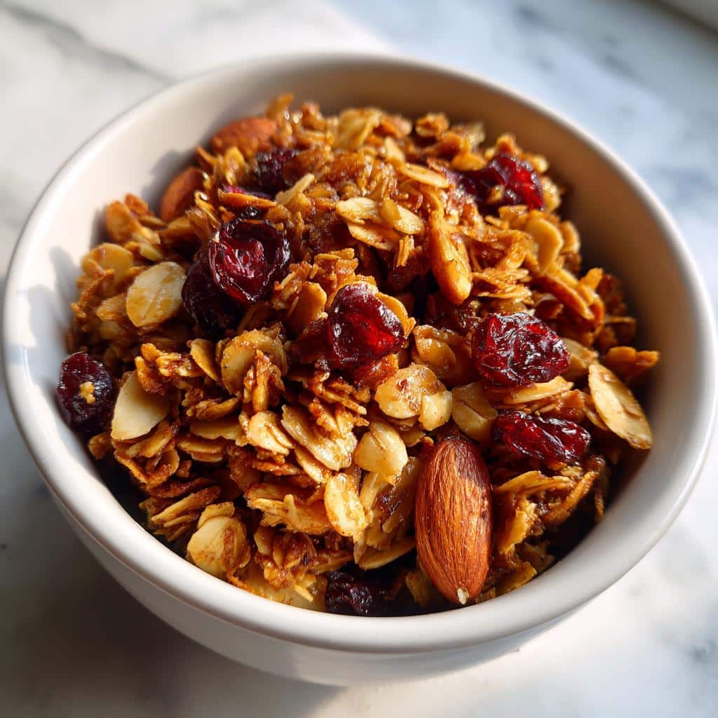 Air Fryer Cherry-Almond Granola