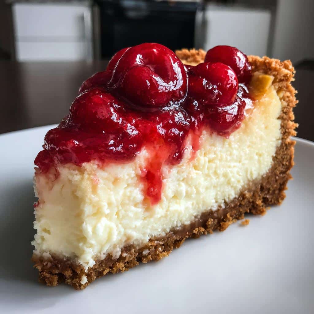 Air Fryer Cherry Cheesecake in Just 20 Minutes - Creamy Bliss 4 Air Fryer Cherry Cheesecake - detail 1