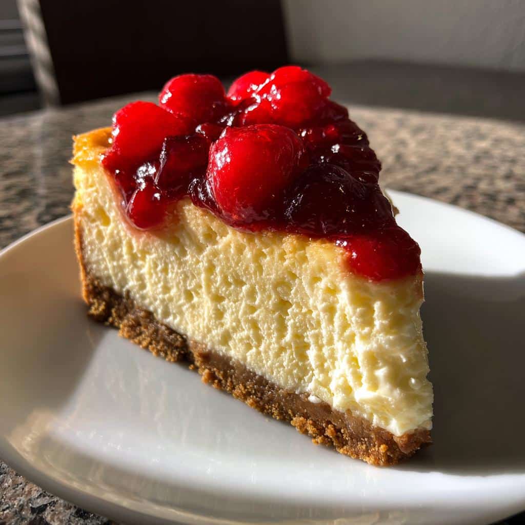 Air Fryer Cherry Cheesecake