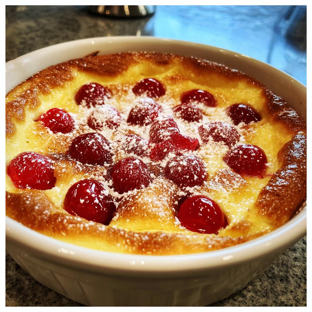 Air Fryer Cherry Clafoutis