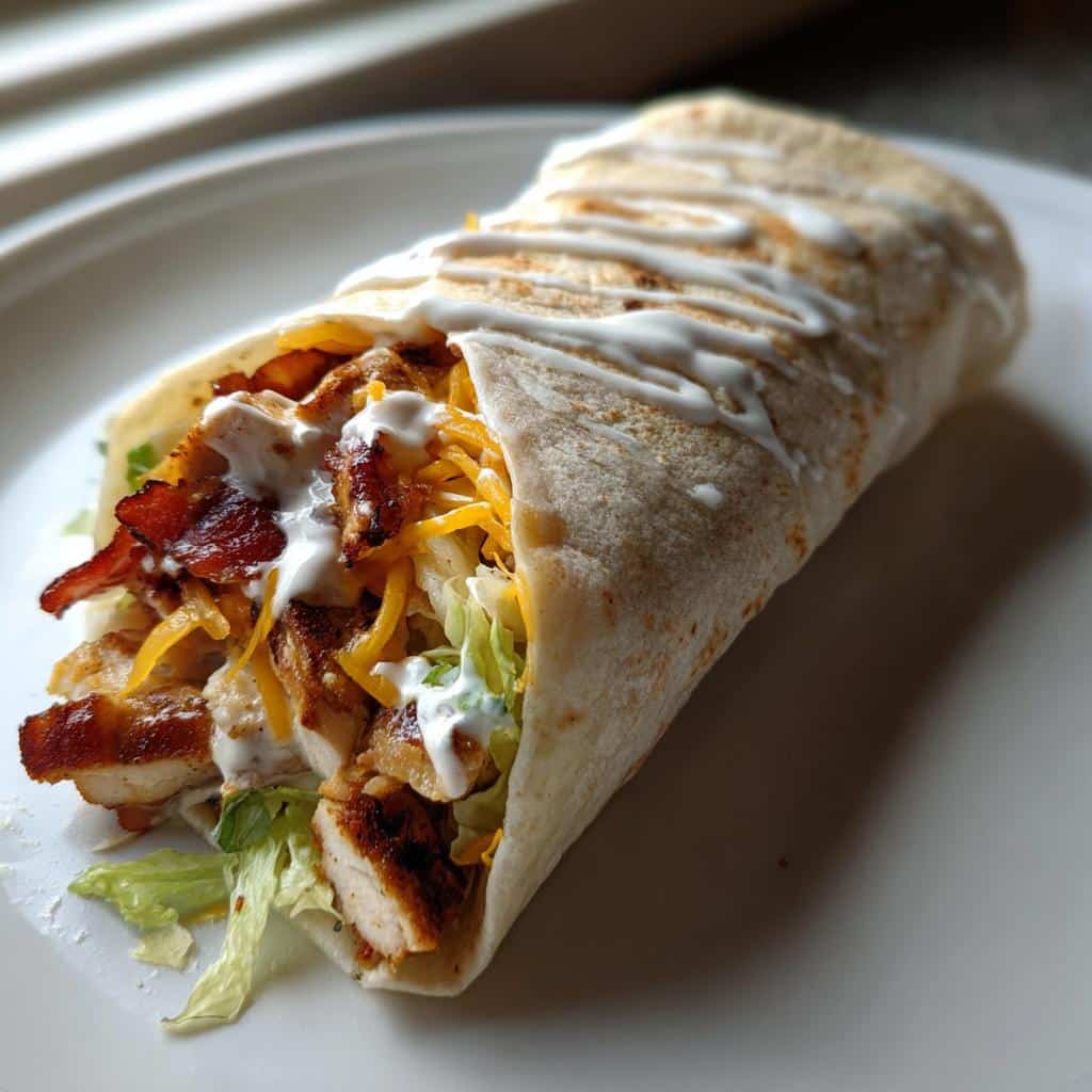 Air Fryer Chicken Bacon Ranch Wraps - detail 1
