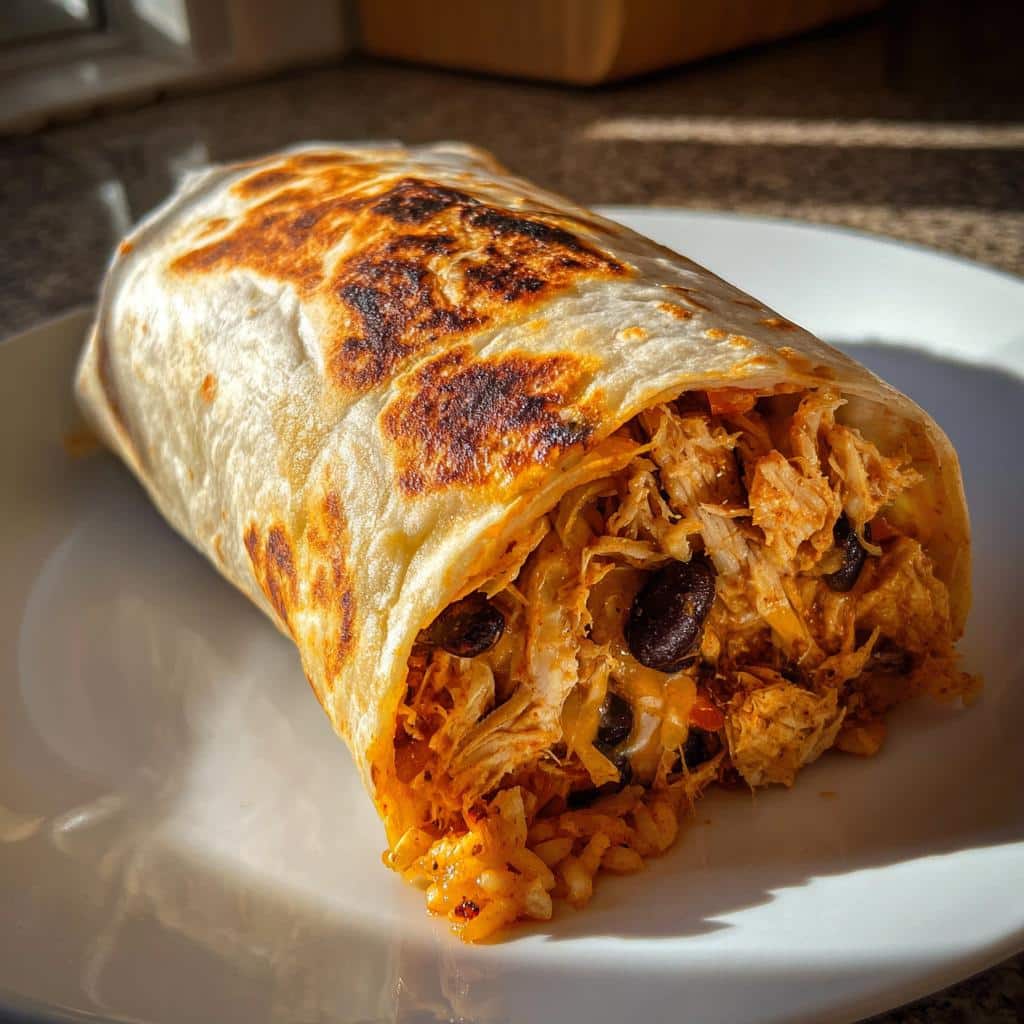 Air Fryer Chicken Burritos - detail 1