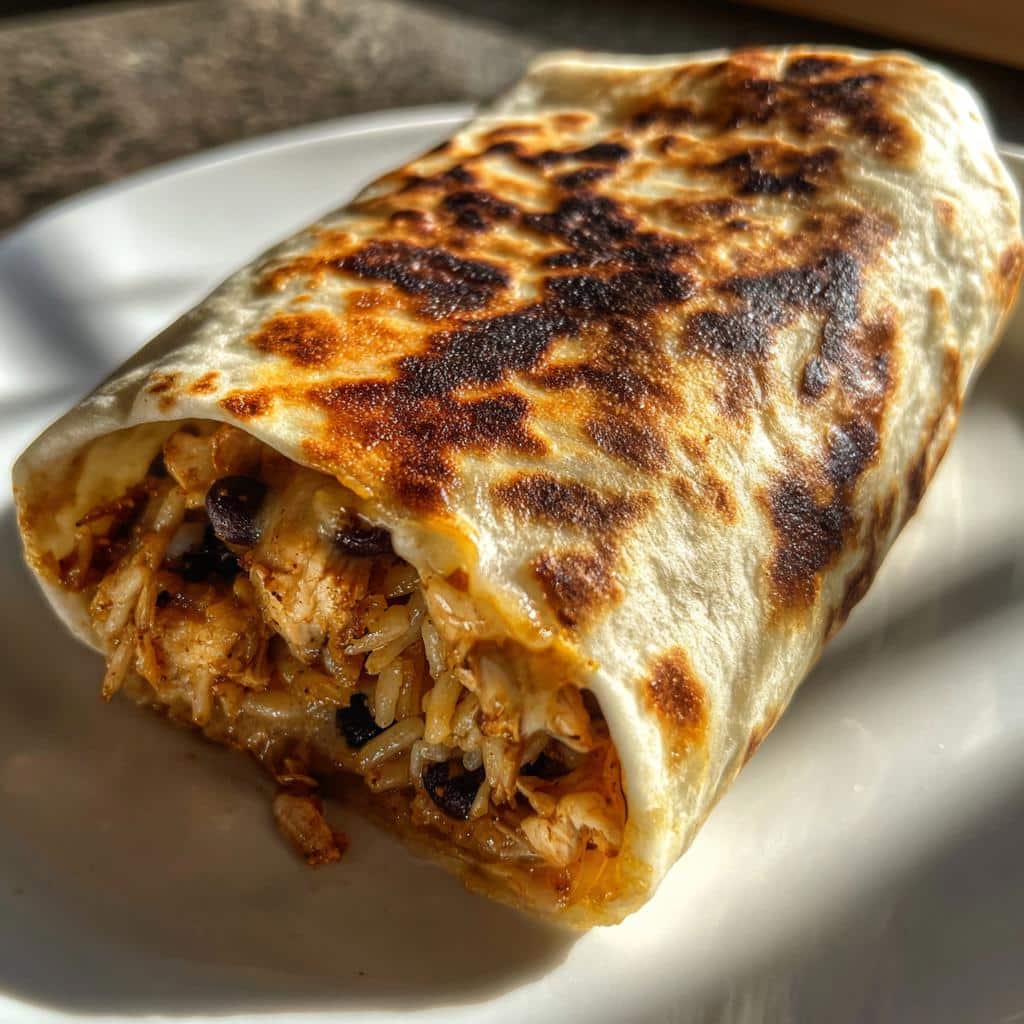 Air Fryer Chicken Burritos