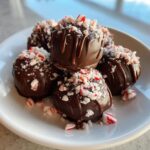 Air Fryer Chocolate Peppermint Truffles