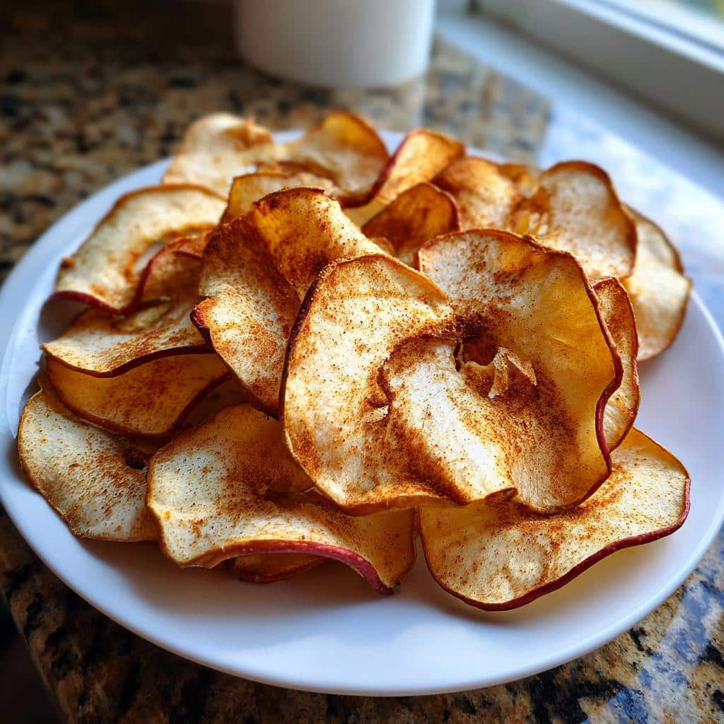 Crispy Air Fryer Cinnamon Apple Chips in Just 25 Minutes 4 Air Fryer Cinnamon Apple Chips - detail 1