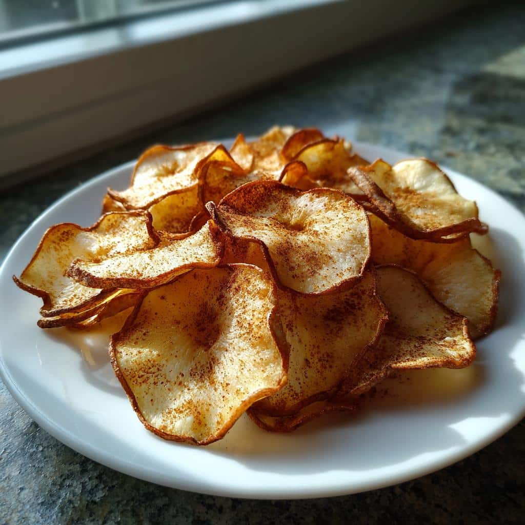 Air Fryer Cinnamon Apple Chips