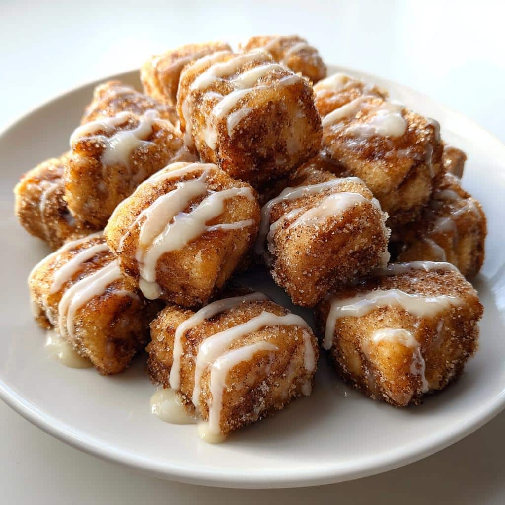 Air Fryer Cinnamon Roll Bites with Icing - detail 1