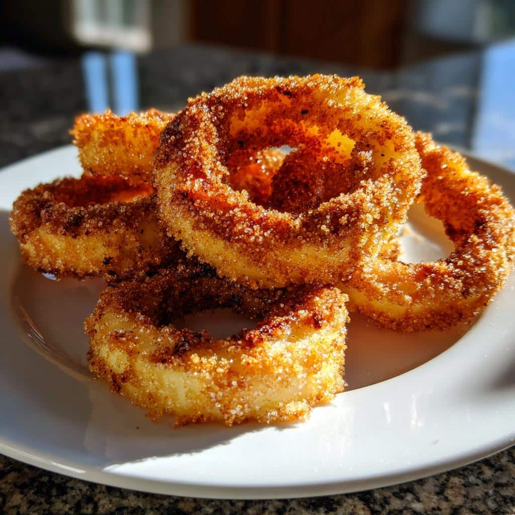 Air Fryer Cinnamon-Sugar Apple Rings - detail 1