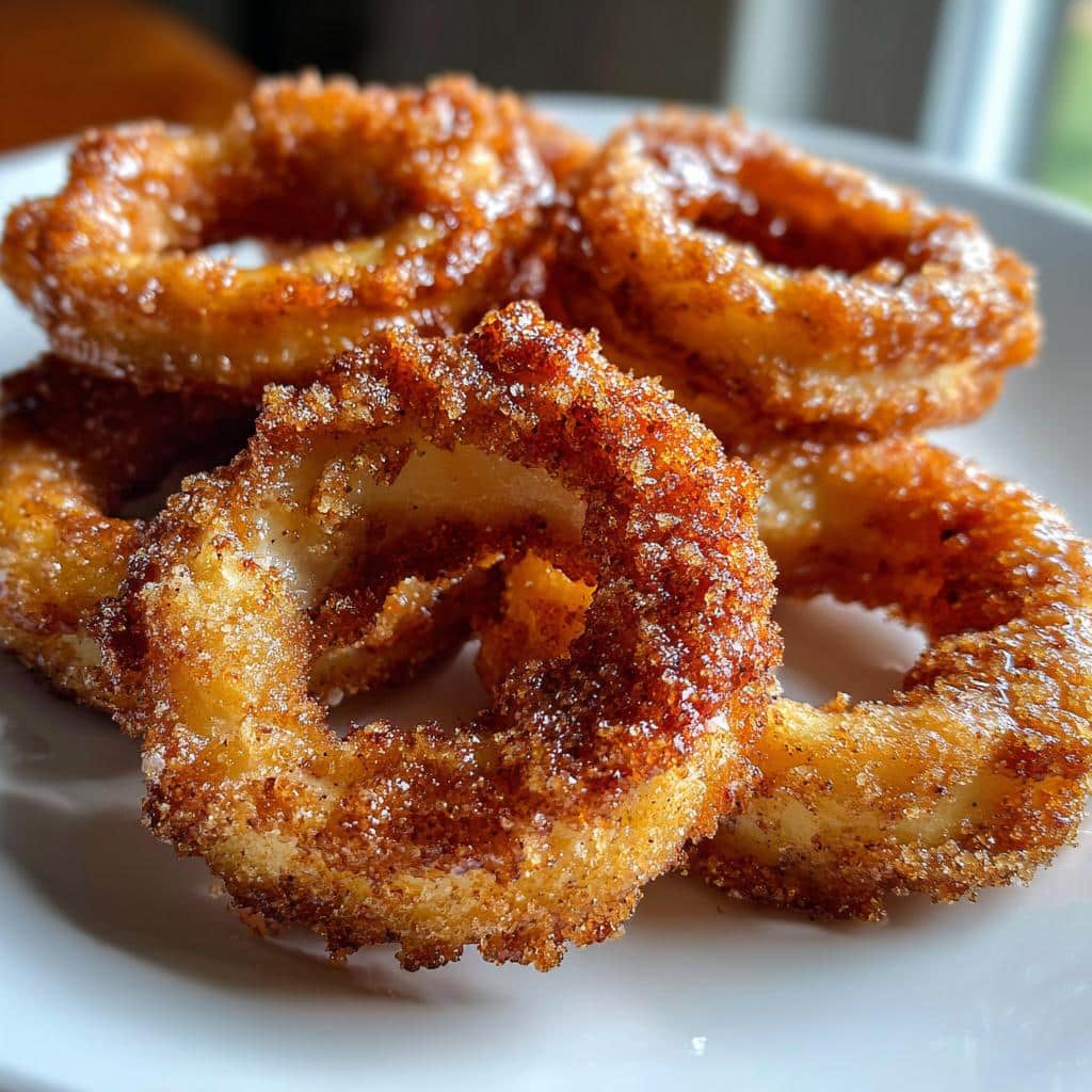 Air Fryer Cinnamon-Sugar Apple Rings