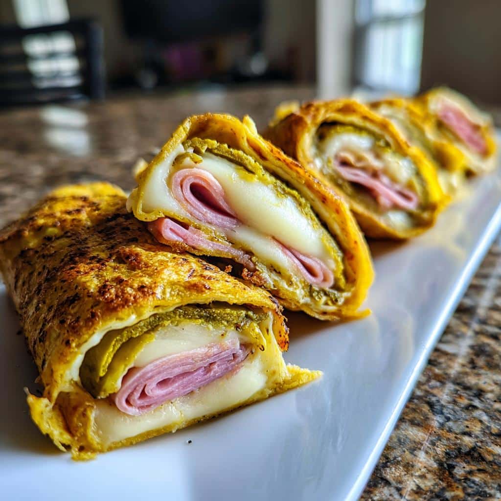Air Fryer Cuban Sandwich Roll-ups