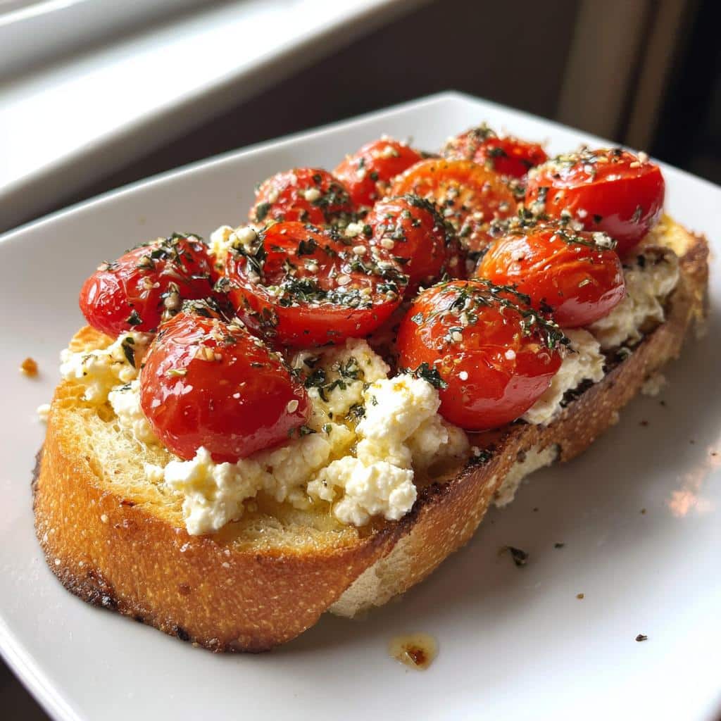 Air Fryer Feta & Tomato Bruschetta - detail 1