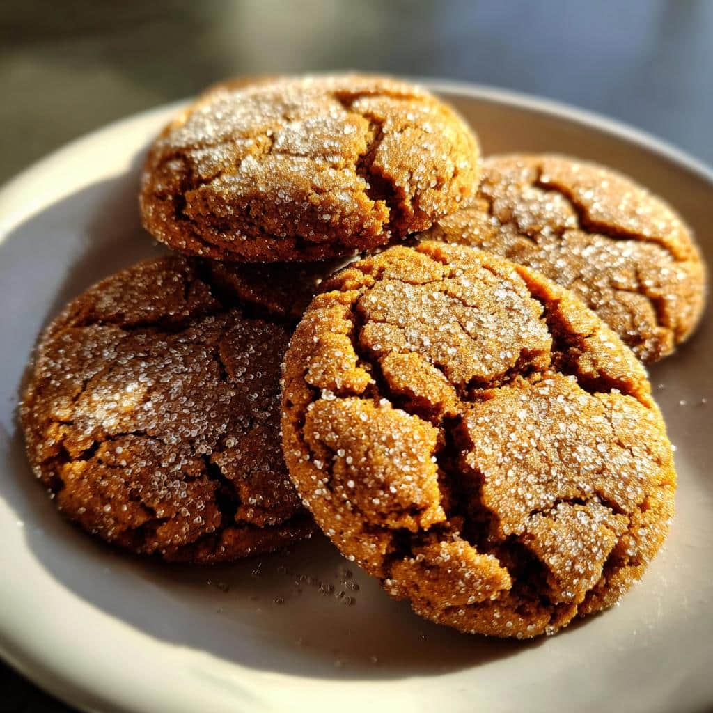 Air Fryer Ginger Molasses Cookies