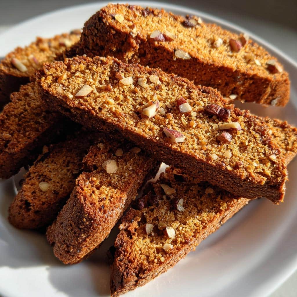 Air Fryer Gingerbread Biscotti