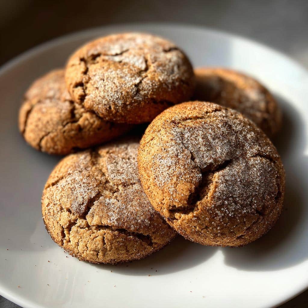 Air Fryer Gingerbread Latte Cookies