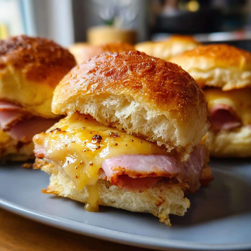 15-Minute Air Fryer Ham & Cheese Sliders - Irresistibly Crispy 4 Air Fryer Ham & Cheese Sliders - detail 1